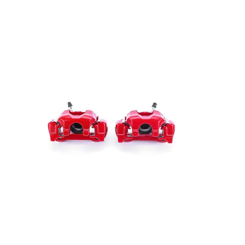 Power Stop S2684 Rear Pair of High-Temp Red Powder Coated Calipers For Lexus ES300 2002-2003, Lexus ES330 2004-2006, Toyota Camry 2002-2006 [Model Specific]