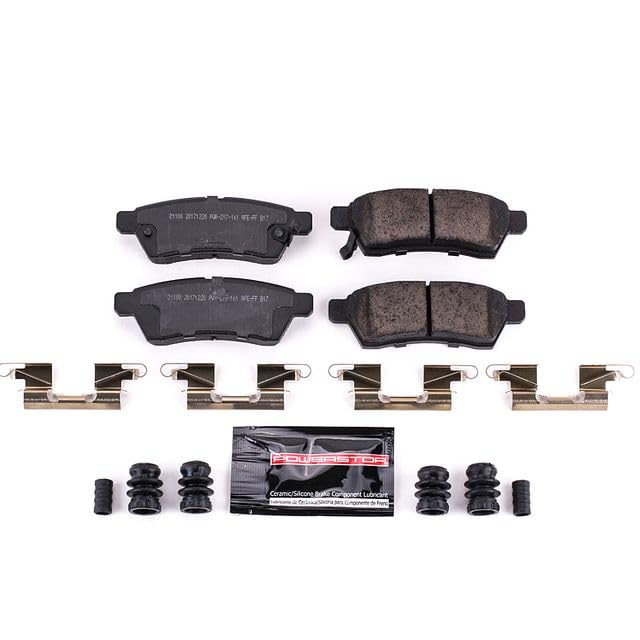 Power Stop Z23-1100 Z23 Evolution Sport Carbon Fiber Infused Ceramic Brake Pads with Hardware Rear
