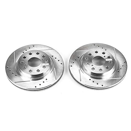 Rear Power Stop JBR745XPR Drilled & Slotted Evolution Rotor Pair