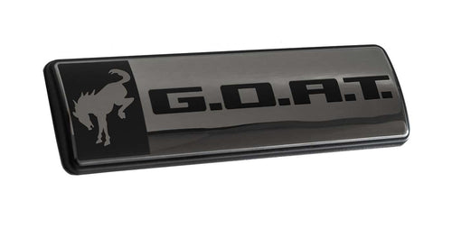 Ford Performance 4.5" Black Dark Chrome M-1447-GOATBLK Emblem for 2021-2025 Bronco