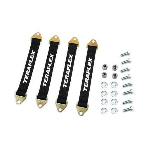 JK TeraFlex 4853100 Front and Rear Limit Strap Kit with Mounting Hardware