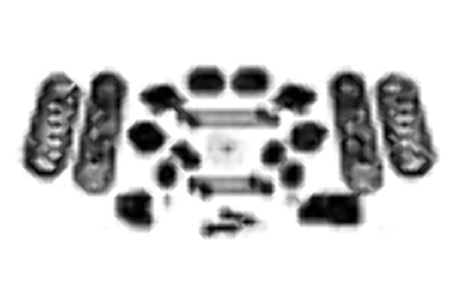 4-Door TeraFlex JLU 4.5” Coil Spring Base Lift Kit - No Shock Absorbers