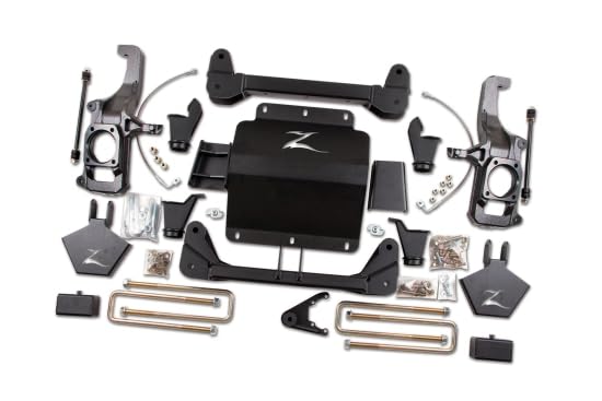 Zone Offroad ZONC12 | 2011-2019 GMC Sierra, Chevy Silverado 2500/3500 HD | 5 inch Full Suspension Torsion Bar Drop Lift Kit (F & R) | Non-Factory Overload Springs | No Shocks