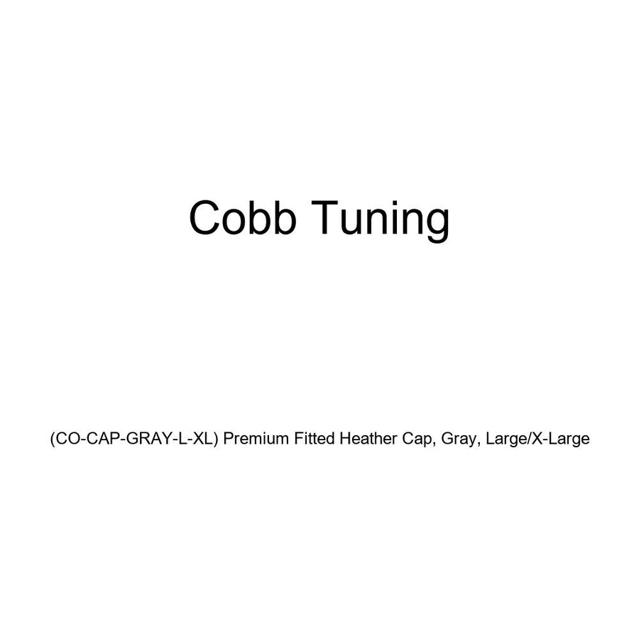 Cobb Tuning Premium Fitted Heather Cap, Gray, Large/X-Large (CO-Cap-Gray-L-XL)
