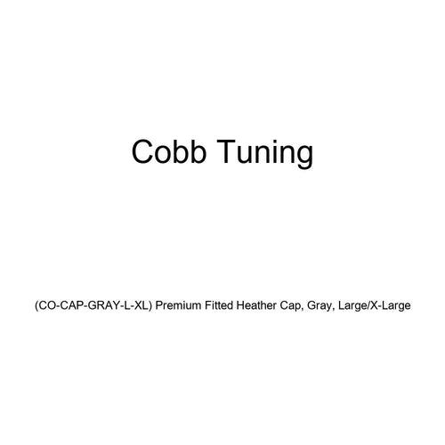 Cobb Tuning Premium Fitted Heather Cap, Gray, Large/X-Large (CO-Cap-Gray-L-XL)