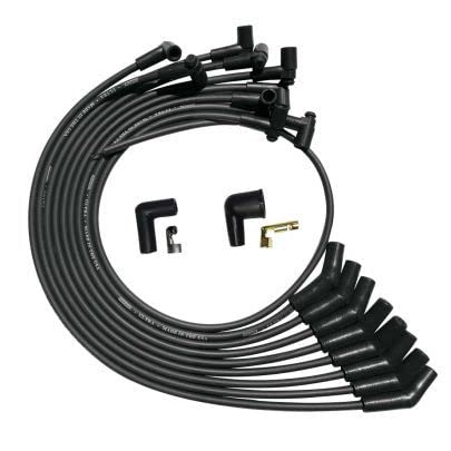 Moroso Ultra Series 51070 Black Spark Plug Wires, Ford 260/289/302, 135 Degree Plug Ends, HEI Distributor