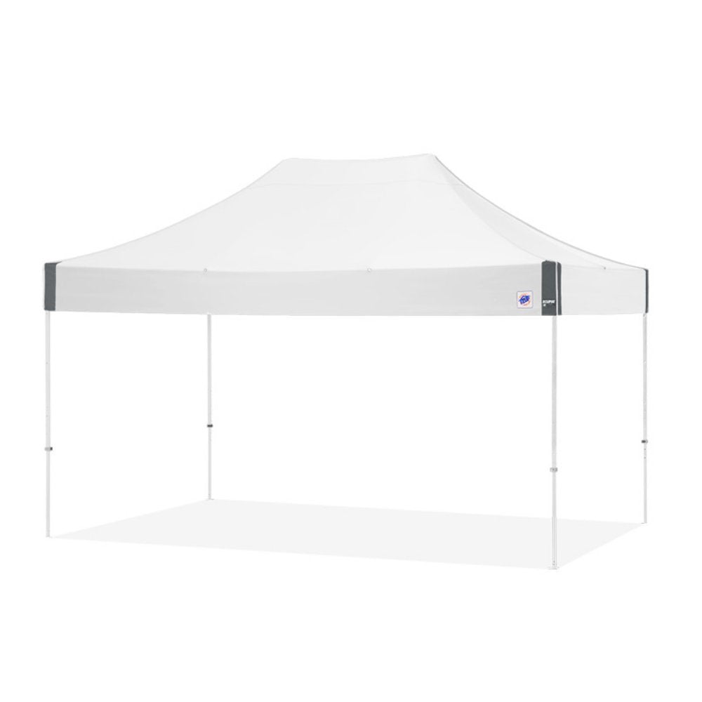 E-Z UP Instant Shelter Eclipse Canopy, 10' x 15', White Steel Frame and Professional Grade White Top