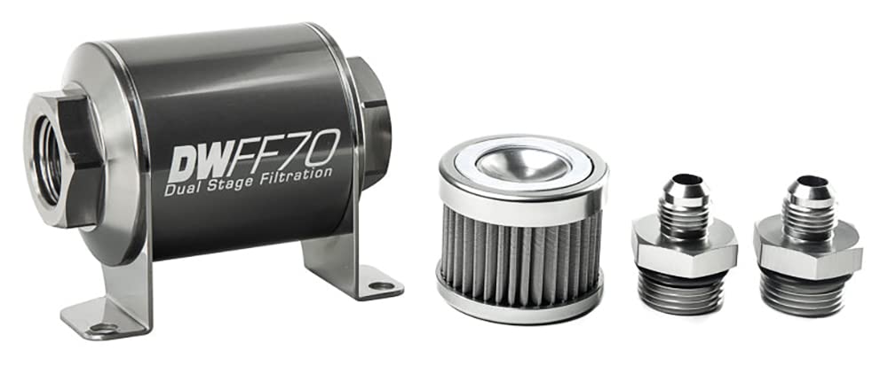 in-line DeatschWerks Fuel Filter and housing kit (8-03-070-040K-6)