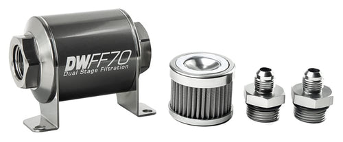 in-line DeatschWerks Fuel Filter and housing kit (8-03-070-040K-6)