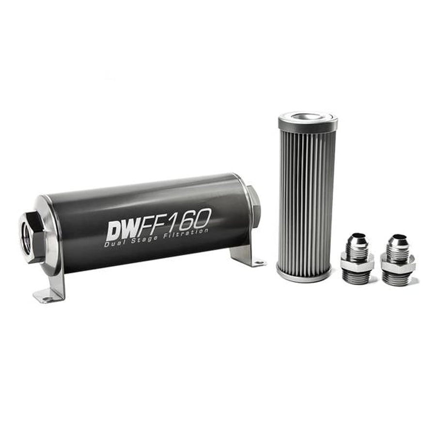 in-line DeatschWerks Fuel Filter and housing kit (8-03-160-010K-8)