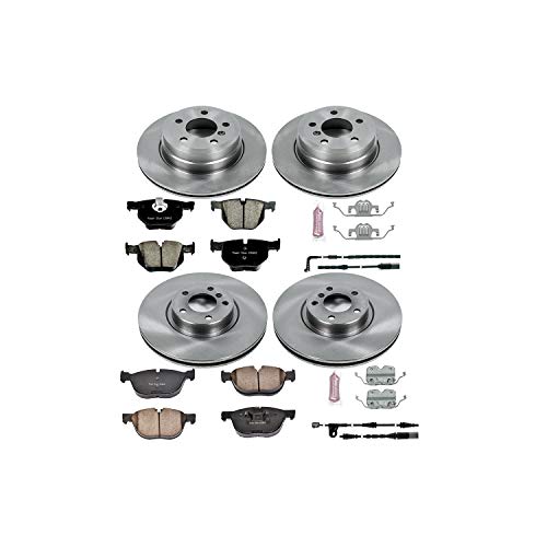Power Stop Autospecialty KOE6062 Front and Rear Replacement Brake Kit-OE Brake Rotors & Ceramic Brake Pads
