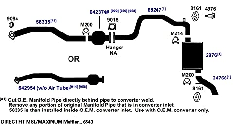 Exhaust Muffler AP Exhaust Products 2976