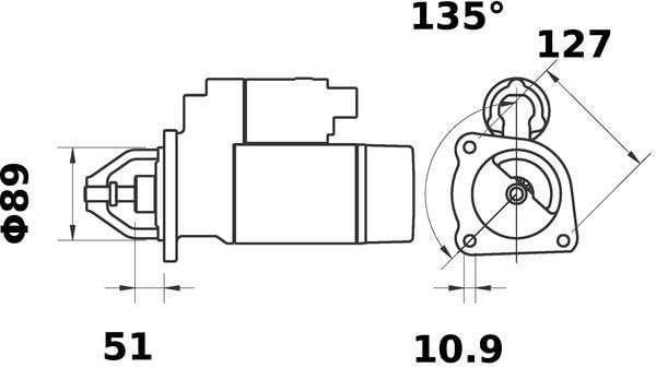 MS34 Mahle Starter