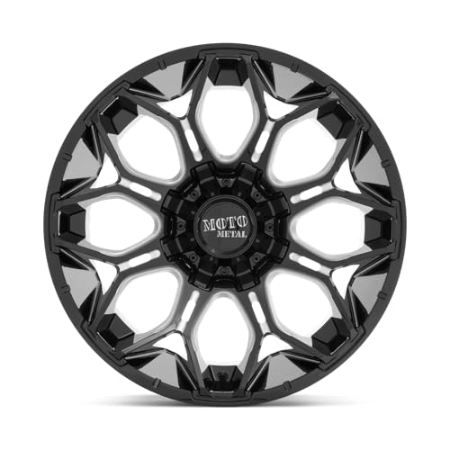 20X10 Moto Metal 8X6.5 4.79-18mm GLOSS BLACK MILLED - MO80821080318N