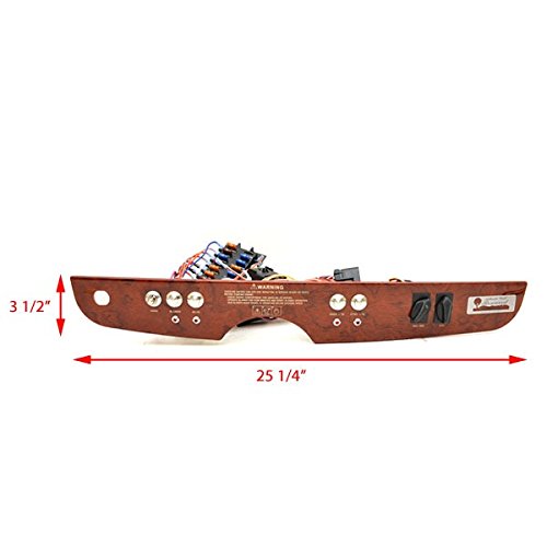 Funship Four Winns Boat Switch Panel 025-4196 | Rosewood