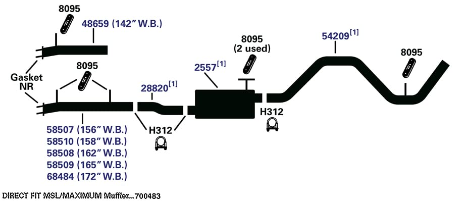 Exhaust Pipe AP Exhaust 54209