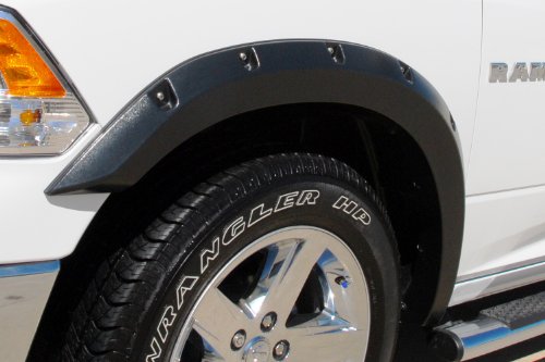 Lund Elite Series RX205T Black Rivet Style Textured Front and Rear Fender Flare - 4 Piece