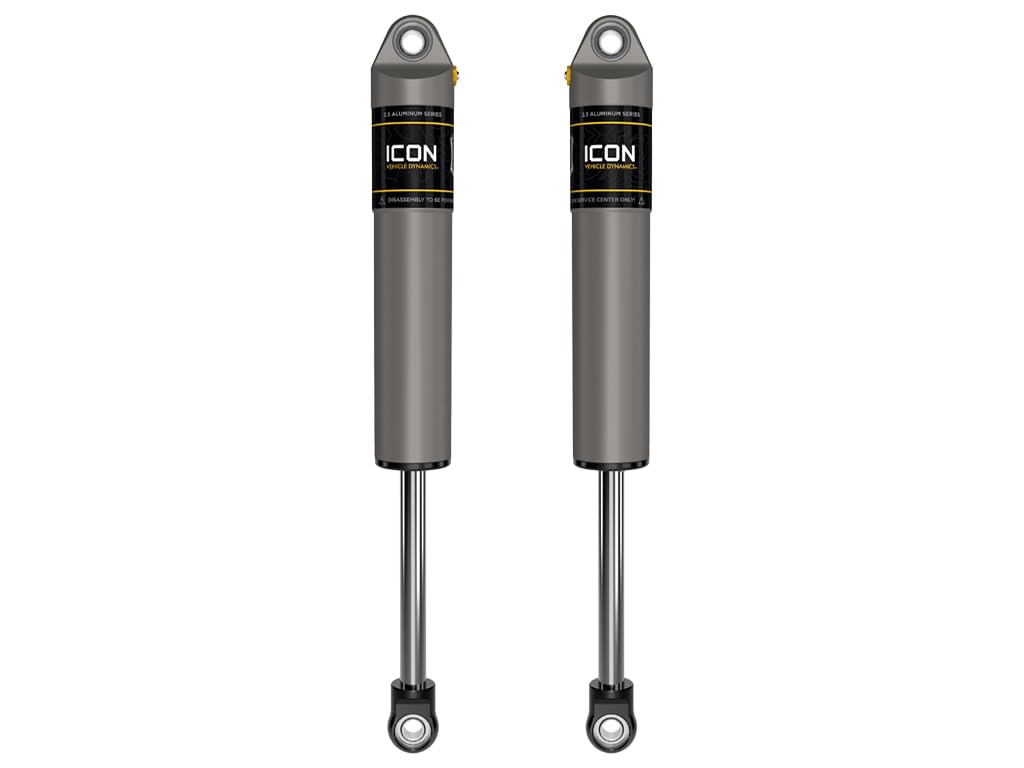 ICON 0-3" Lift, 2.5 VS Shocks, Rear, Pair, Compatible with 1999-Up Ford F250/F350 SD, 37605P