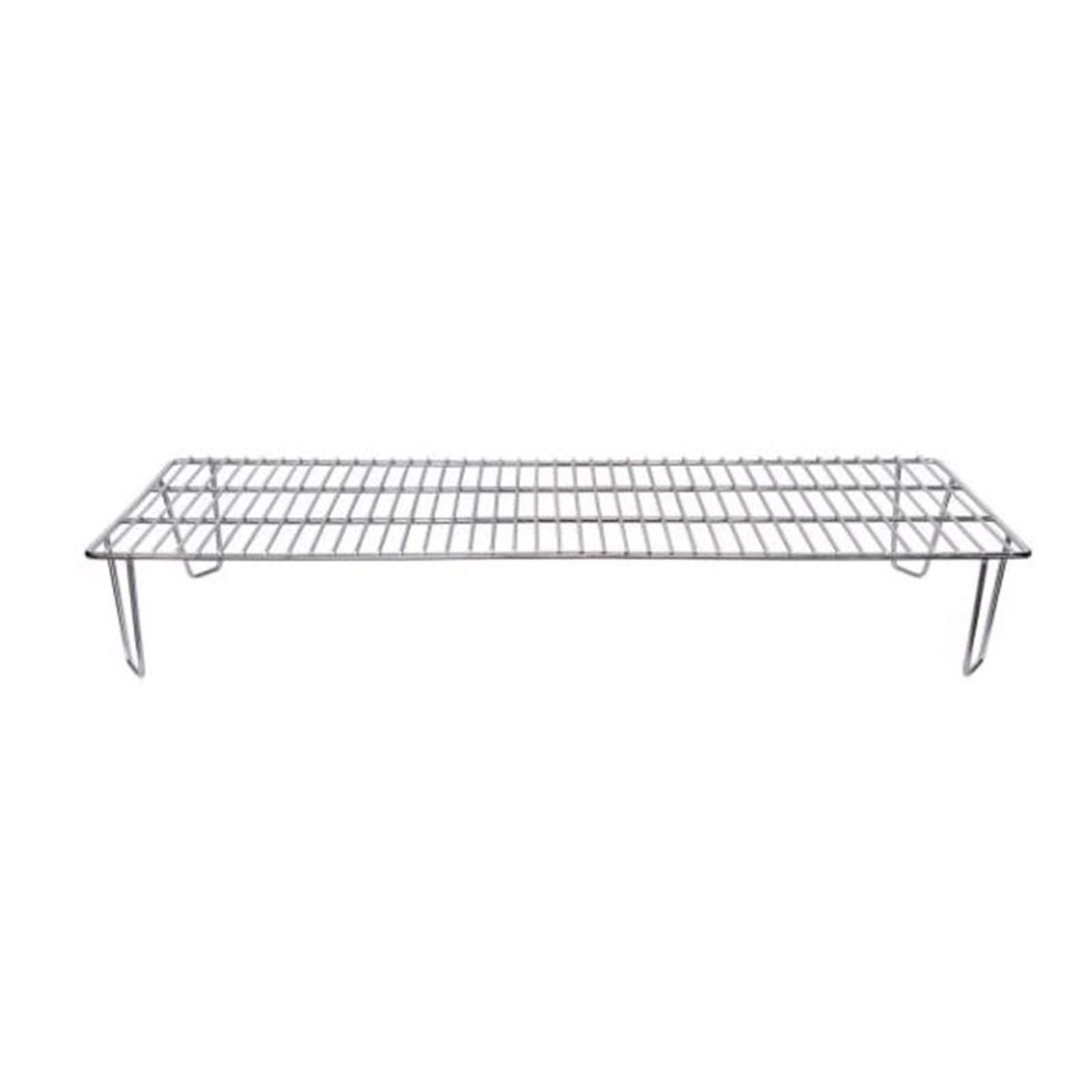 Jim Bowie Green Mountain Grills Pellet Grill Upper Rack Space Addition for Doubled Grilling Space, Silver