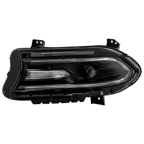 Dodge Charger 15-18 Spyder (POE) w/LED DRL Halogen Headlight - Low Beam-HB3(Not Included) ; High Beam-HB3(Not Included) - OE Left (No Side Logo)