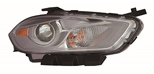 Chrome Trim CAPA Driver+Passenger Headlight Set for 2013 2014 2015 DODGE DART