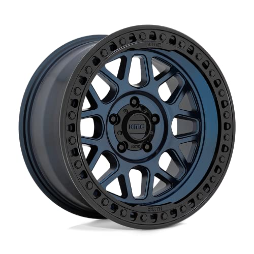 GRS KMC Wheels 18X9 5X5.04.53 -12mm MIDNIGHT BLUE WITH GLOSS BLACK LIP - KM54989050912N