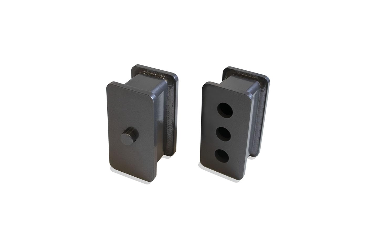 A Pair of 1.5" Lift Blocks Max Trac Suspension Part# 812215 FABRICATED from Steel & Powder Coated Grey