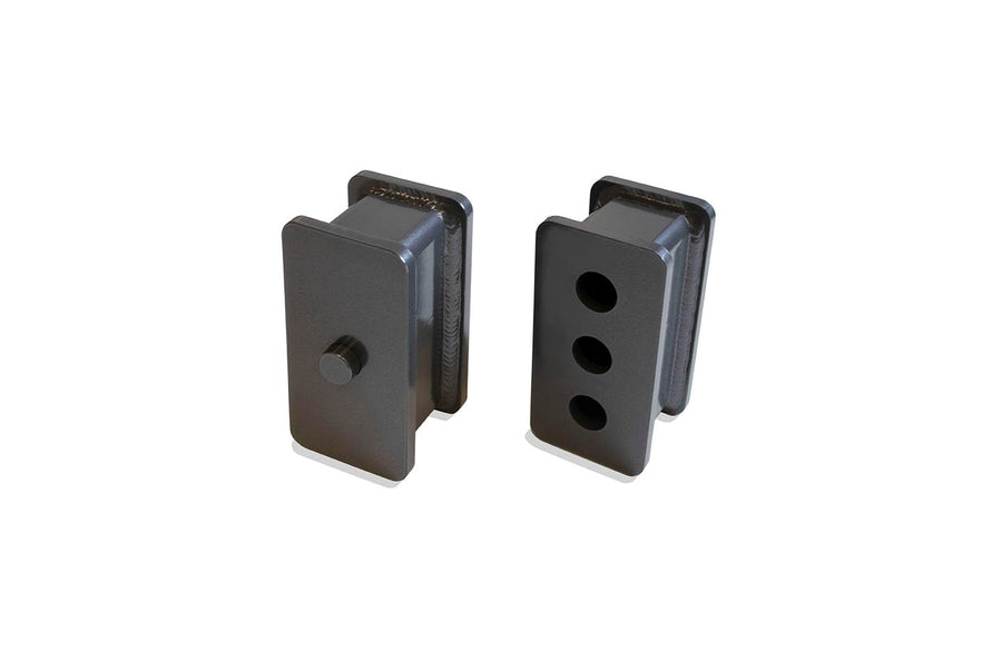 A Pair of 1.5" Lift Blocks Max Trac Suspension Part# 812215 FABRICATED from Steel & Powder Coated Grey