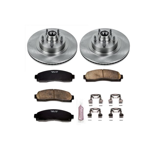 Power Stop Brake Kit For Sport Explorer 2001-2003, Sport Trac Explorer 2001-2005 [Model Specific] - Autospecialty Front OE Disc Rotors & Ceramic Brake Pads Replacement, KOE1920