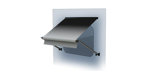 5'6" RV Window Awning Roller Assembly - Solera® Black Fade #V000334971