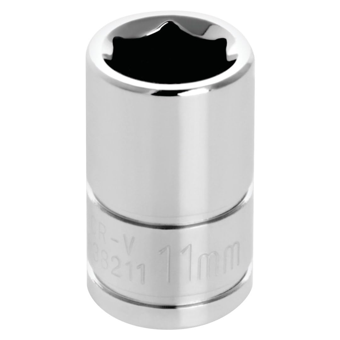 W38211 Performance Tool 6-Point Socket, 3/8-Inch Drive, 11mm