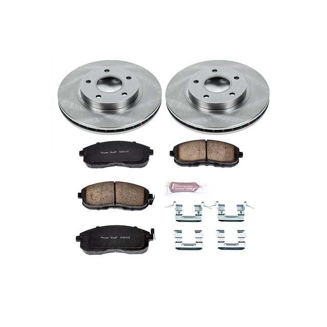 Power Stop Autospecialty KOE2280 Front Replacement Brake Kit-OE Brake Rotors & Ceramic Brake Pads For INFINITI I30 2000-2001 [Model Specific]