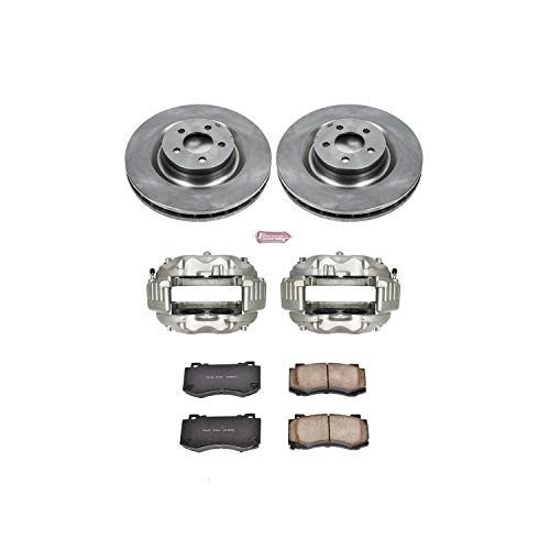 Power Stop 1-Click KCOE4695 Front Auto specialty Replacement Brake Kit with Caliper, 1 Pack