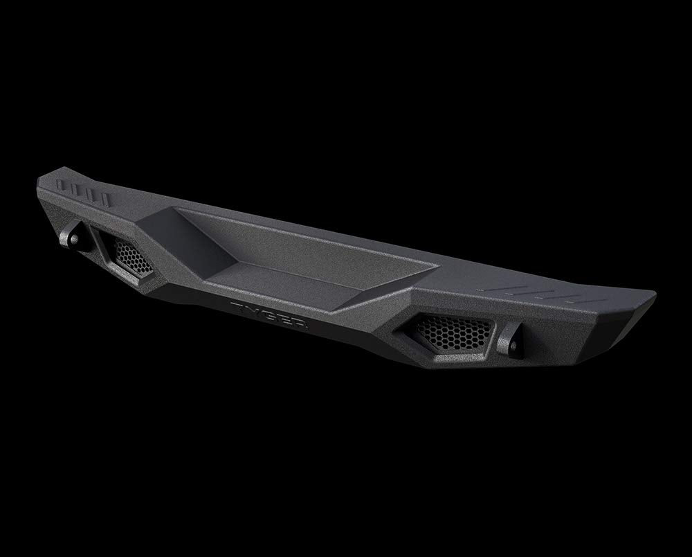 Tyger Auto TG-BP9J80098 Rear Bumper Tyger Fury with D-Ring Mounts Textured Black Compatible with 2007-2018 Jeep Wrangler JK (Exclude JL)