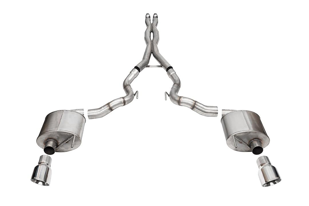 Cat-Back Exhaust 2024 Mustang GT Convertible: Xtreme & Sport / 3.0 in, 4.5 in Tips (21270, 21274) by CORSA PERFORMANCE