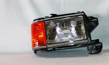 1987-1991 Compatible with Ford F-150 F-250 F-350 BRONCO / F-SERIES PICKUP RIGHT HAND HEAD LIGHT TYC 20-1608-00