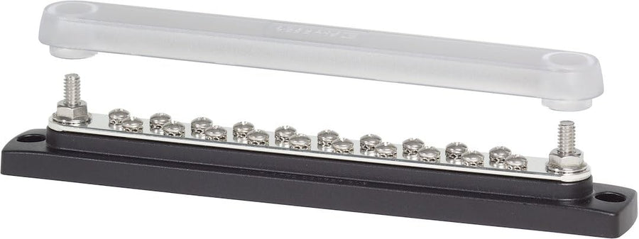 Blue Sea 2312 Systems Blue Sea, 150 Ampere Common Busbar 20 X 8-32 Screw Terminal with Cover