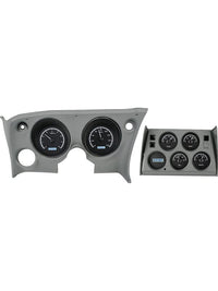 Dakota Digital VHX-68C-VET-K-W 68 - 77 Chevy Corvette Analog Dash Gauge System Black Alloy White