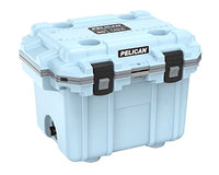 30QT Pelican Elite Cooler (Light Blue/Grey)