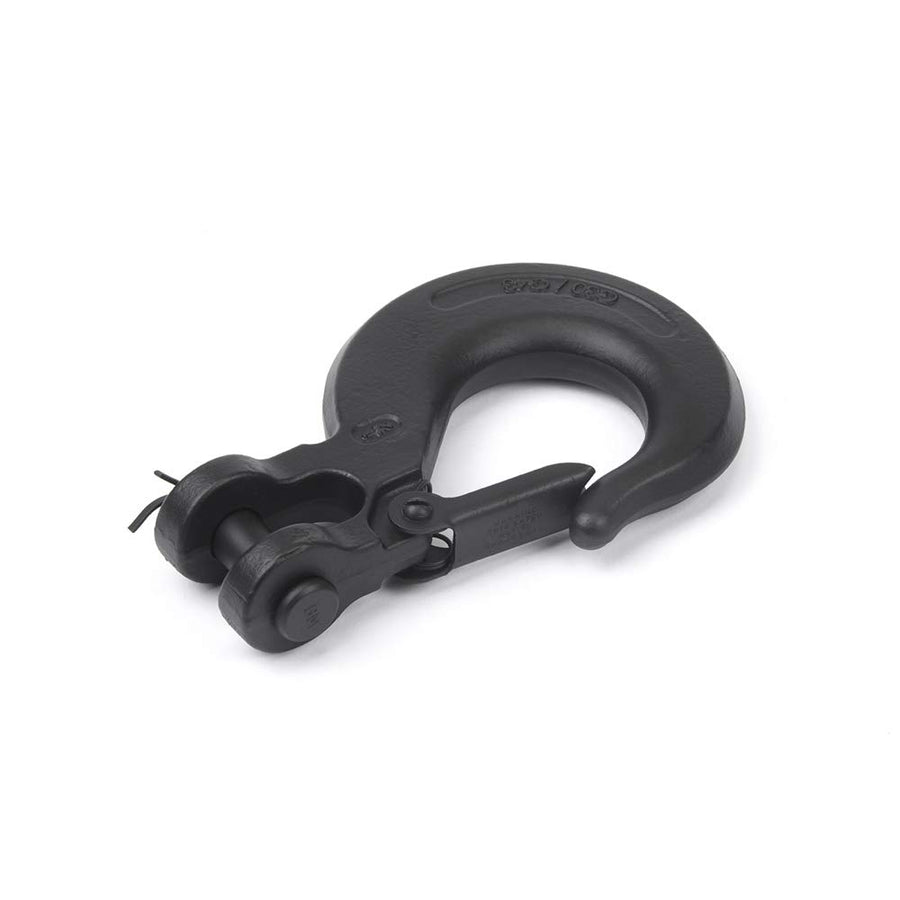 Service Kit WARN 98389 - Winch Clevis Hook with Latch: Black, 16,500 lbs.