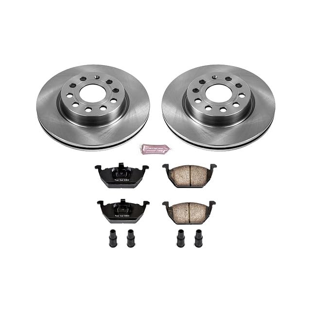 Power Stop KOE6041 Front Replacement Brake Kit-OE Brake Rotors & Ceramic Brake Pads For Volkswagen Jetta 2011-2015 [Model Specific]
