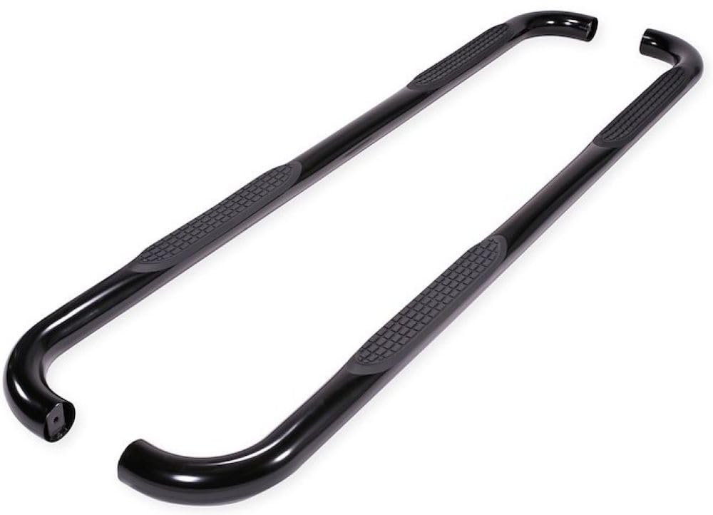 TrailFX Side Steps Nerf Bar Fits Chevrolet Silverado 1500 1999-2018 Black Powder Coated Steel 3-Inch Round Bent Set of 2 Running Boards Frame Mount Bolts with Installation Hardware TrailFX A0030B