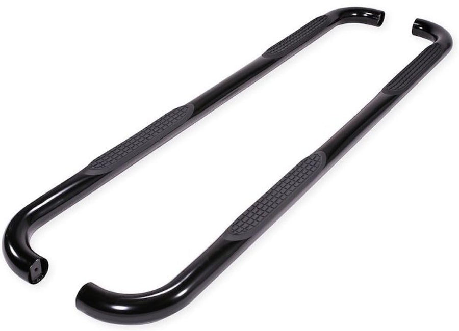 TrailFX Side Steps Nerf Bar Fits Chevrolet Silverado 1500 1999-2018 Black Powder Coated Steel 3-Inch Round Bent Set of 2 Running Boards Frame Mount Bolts with Installation Hardware TrailFX A0030B