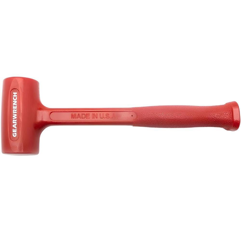 GEARWRENCH One-Piece Dead Blow Hammer, Standard Head, 29 oz. Head - 45 oz. Total Weight – 69-533G, Red