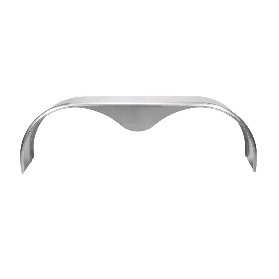 Towing Husky F0010 Tandem Axle Trailer Fender Teardrop 72 Inch x 10.75 Inch x 20.5 Inch Oil-Coated Raw 16-Gauge Cold Rolled Steel, Fits 15–16 Inch Wheels, 1 Inch Front Radius and 90 Angle Back Single