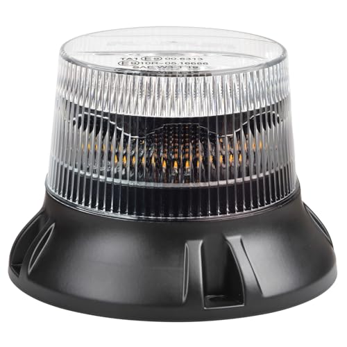 Tremor Vision X Lighting 9-80V HD Beacon Amber Flange Clear Lens