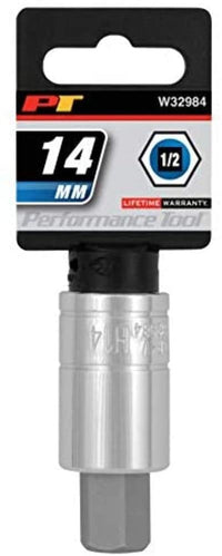 1/2 Drive Performance Tool Hex Bit Socket, W32984 14mm