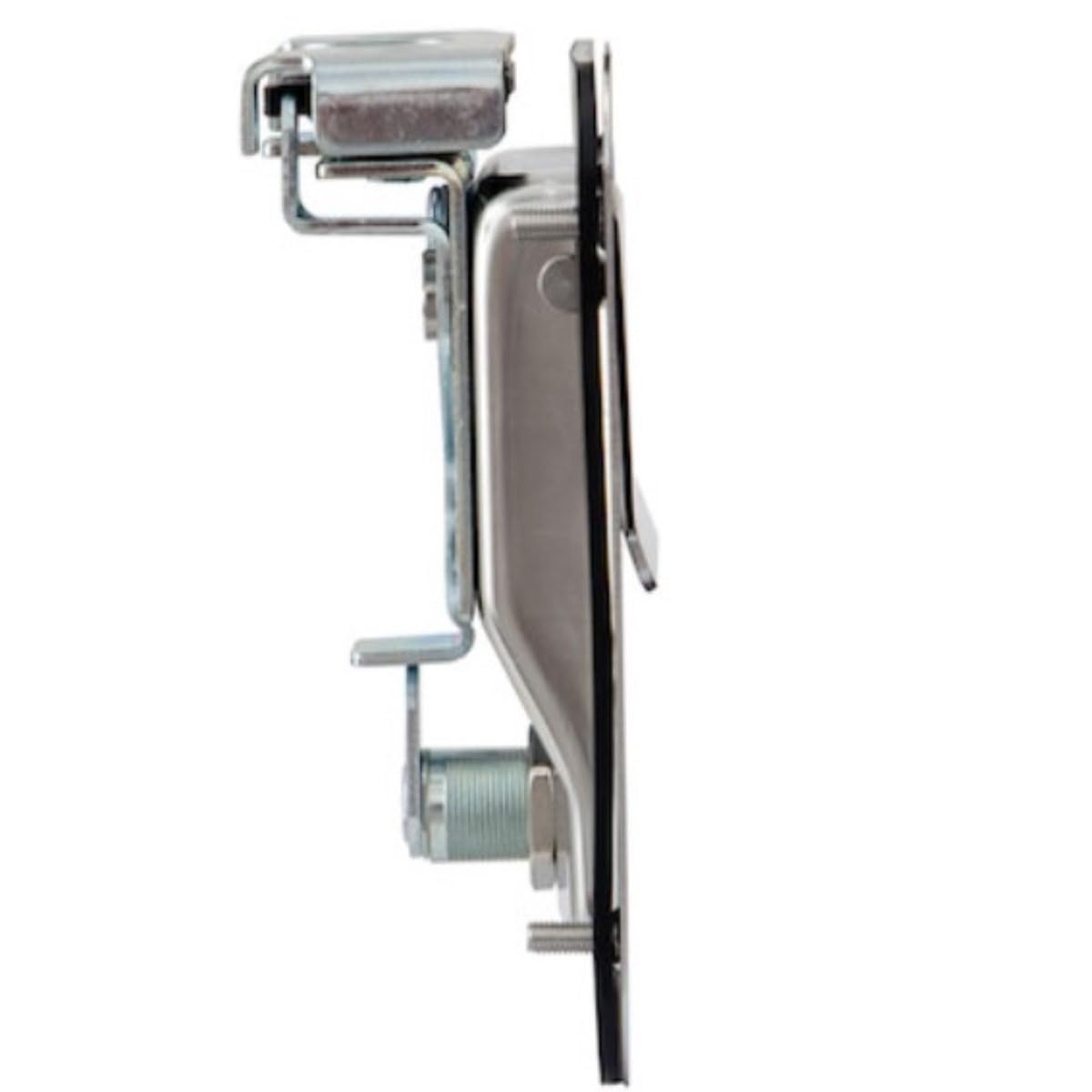 Stainless Steel Buyers Products L3885RLS Rotary Single Point Paddle Latch, 1/2 Inch Striker, Locking Tool Box Latch for Utility Boxes, Tack Boxes & More