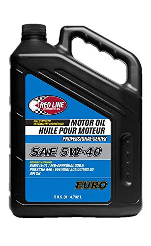 Professional Series Red Line 12905 5W40 Euro Motor Oil - 5 Quart