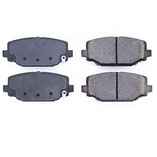 Power Stop Z16 Evolution Rear Ceramic Brake Pads 16-1596 For 2012-2016 Town & Country | 2012-2020 Grand Caravan | 2012-2020 Journey | 2012-2015 Ram C/V [Models with Dual Piston Front Caliper]